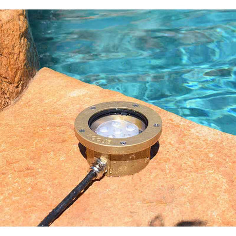 Focus Industries SL-11-LEDM Series Cast Brass LED Module Underwater Light 12V