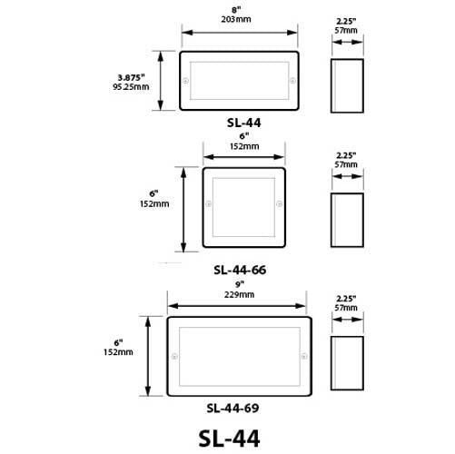 Focus Industries SL-44-LEDS Series 2W LED Strip Paver Light 12V