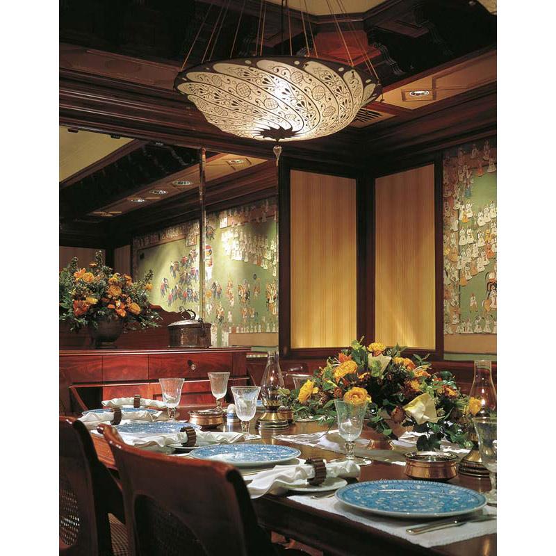 Fortuny 062-SA-1 Medium Scudo Saraceno Suspended Decorated Silk Classic - 24-1/84"