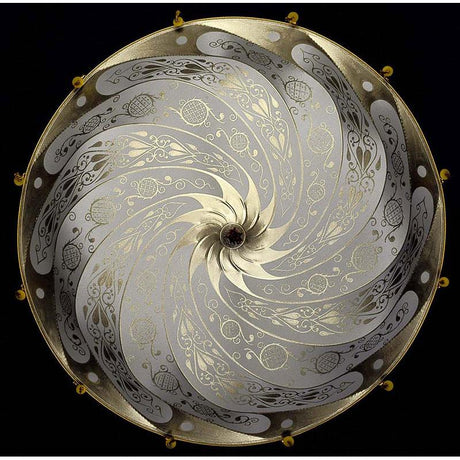 Fortuny 079-SA-1 Large Scudo Saraceno Decorated Silk Suspended Classic - 30-7/8"