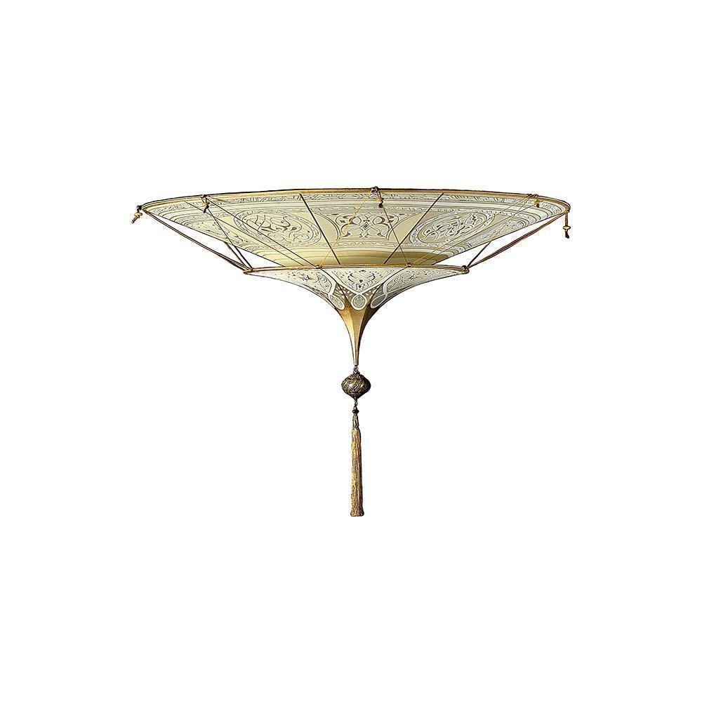 Fortuny 086-SH-2 Scheherazade 2 Tiers in Decorated Silk Flush Mount - 33-7/8" - Seginus Lighting