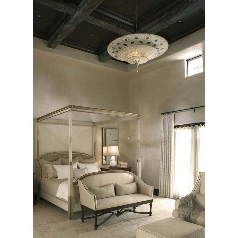 Fortuny 126-SH-1 Scheherazade 3 Tiers in Decorated Silk Suspended - 49-3/8" - Seginus Lighting