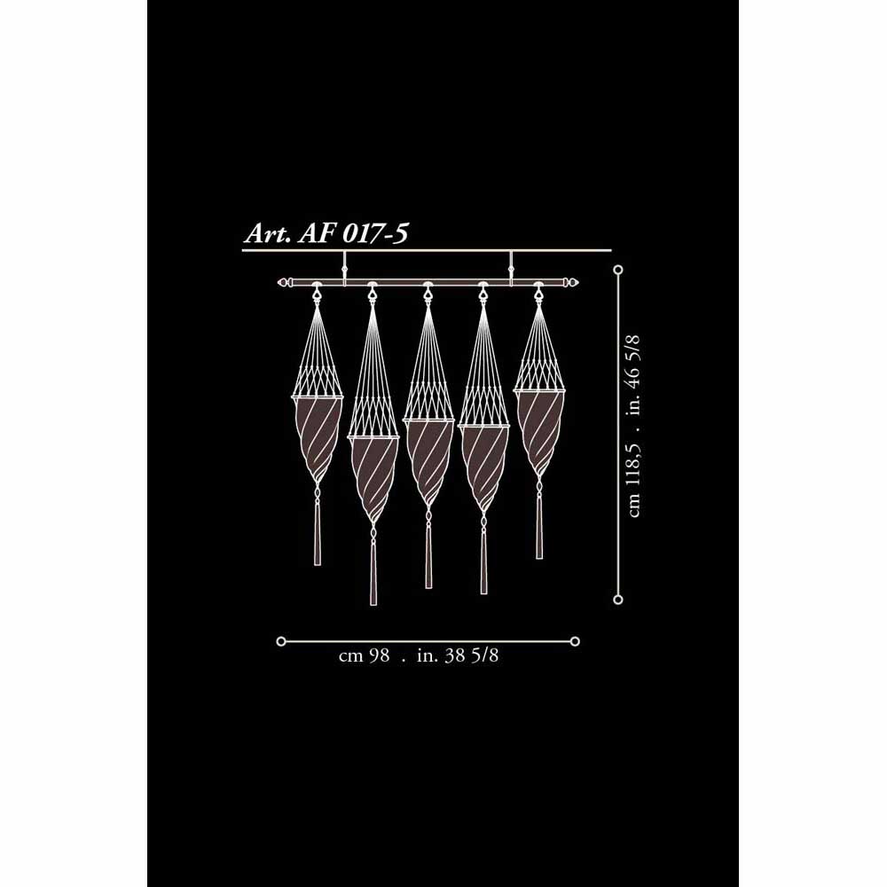 Fortuny AF-017 Silk Cesendello on Rod Suspended Classic - 6-3/4" Additional Image 10