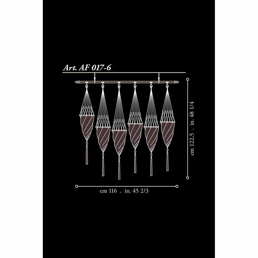 Fortuny AF-017 Silk Cesendello on Rod Suspended Classic - 6-3/4" Additional Image 11