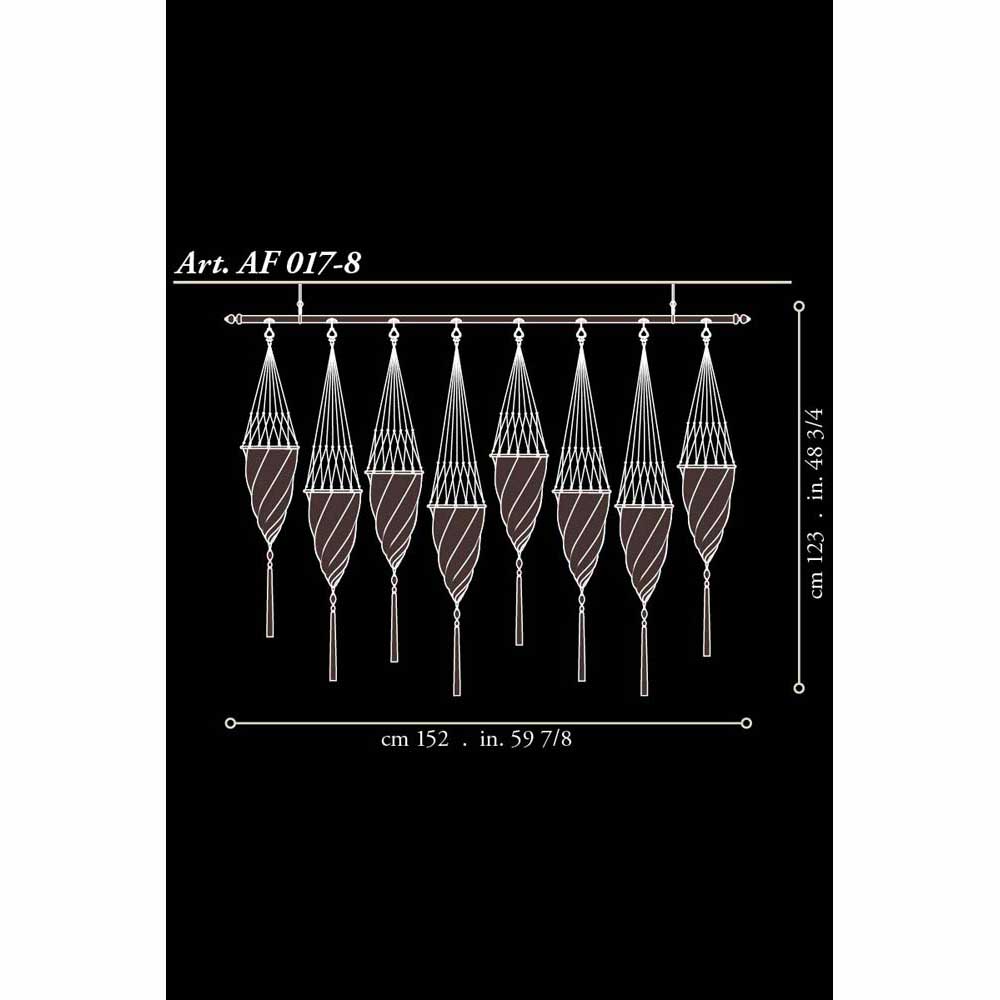 Fortuny AF-017 Silk Cesendello on Rod Suspended Classic - 6-3/4" Additional Image 13