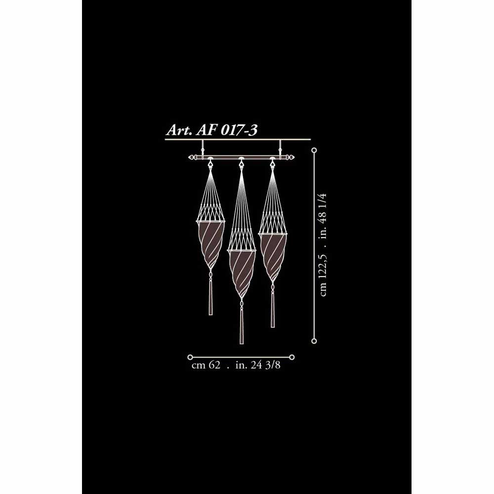 Fortuny AF-017 Silk Cesendello on Rod Suspended Classic - 6-3/4" Additional Image 8