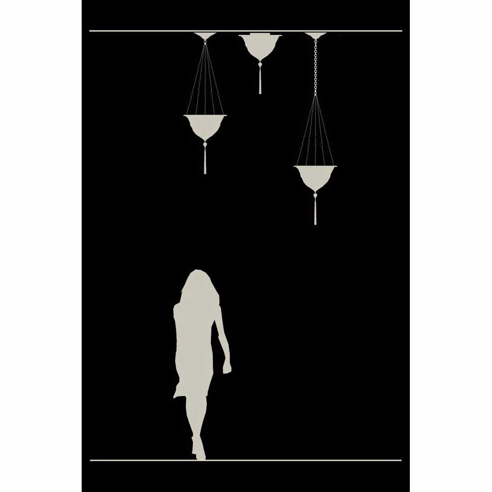 Fortuny G-041-AP-1 Glass Samarkanda Applique Wall Sconce - 16" Additional Image 4