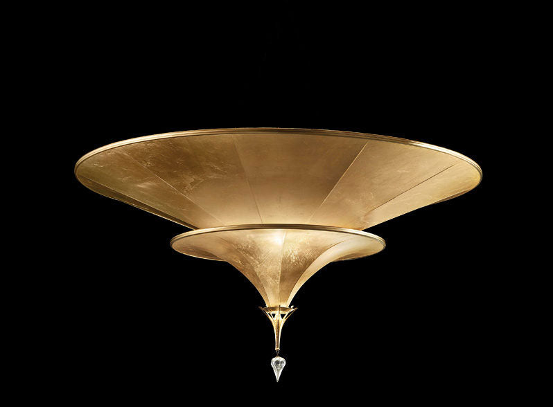 Fortuny 086CAR-2 Icaro 2 Tiers Glass Fibre Flush Mount Lamp - Seginus Lighting