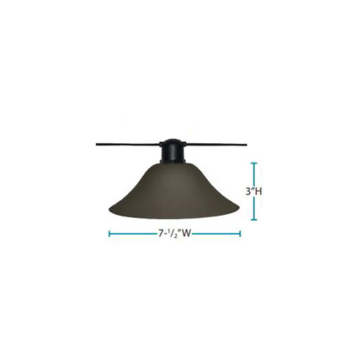 Lightcraft Outdoor Natural Bronze Bistro Petal Shade