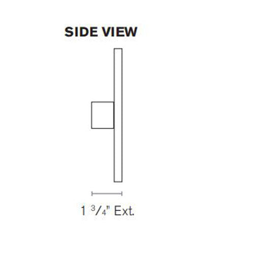 SPJ Lighting PORTOLA REC10 Solid Brass 8W LED Wall Lights