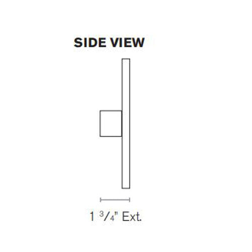 SPJ Lighting PORTOLA REC16 Solid Brass 8W LED Wall Lights