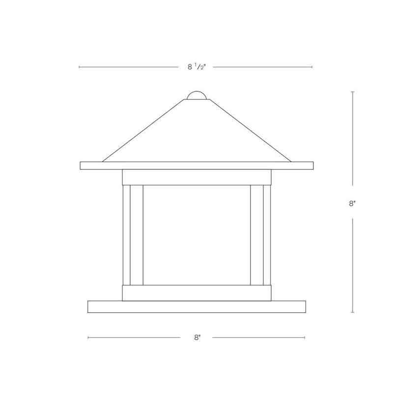 SPJ Lighting SPJ-BC-8 Column Mount Lantern Light