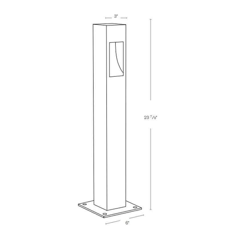 SPJ Lighting SPJ-CC34-SQ 10W LED Contemporary Pathlight