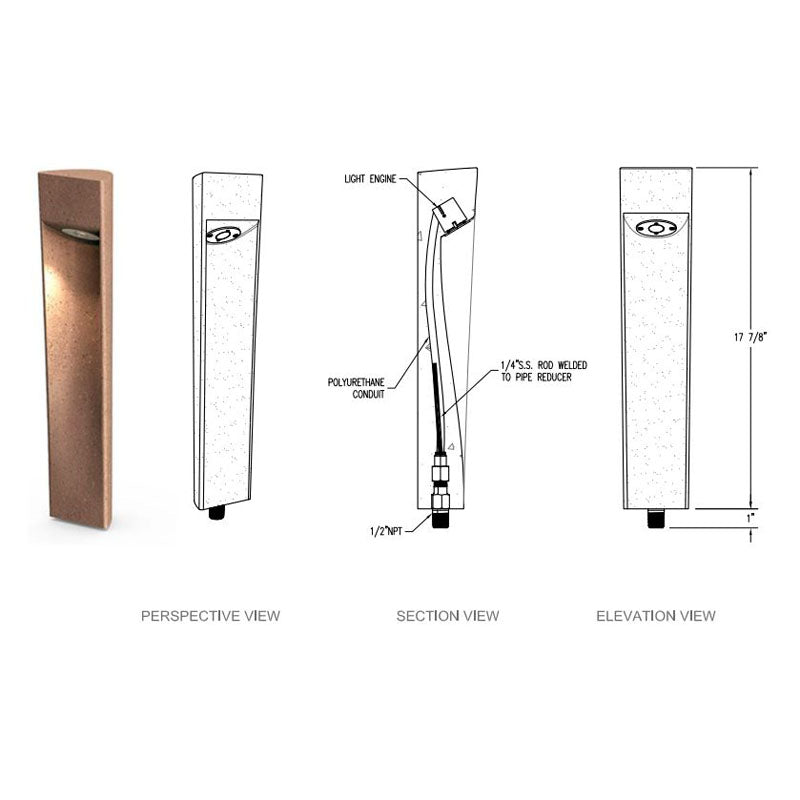 SPJ Lighting SPJ-PCL-A18-BG 2W Path Lights