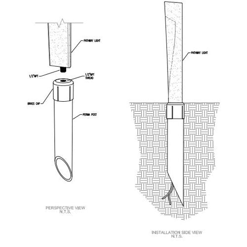 SPJ Lighting SPJ-PCL-A18-BG 2W Path Lights