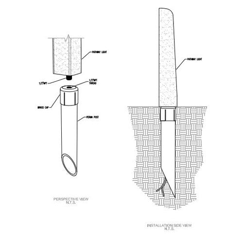 SPJ Lighting SPJ-PCL-B20-BG 2W Path Lights
