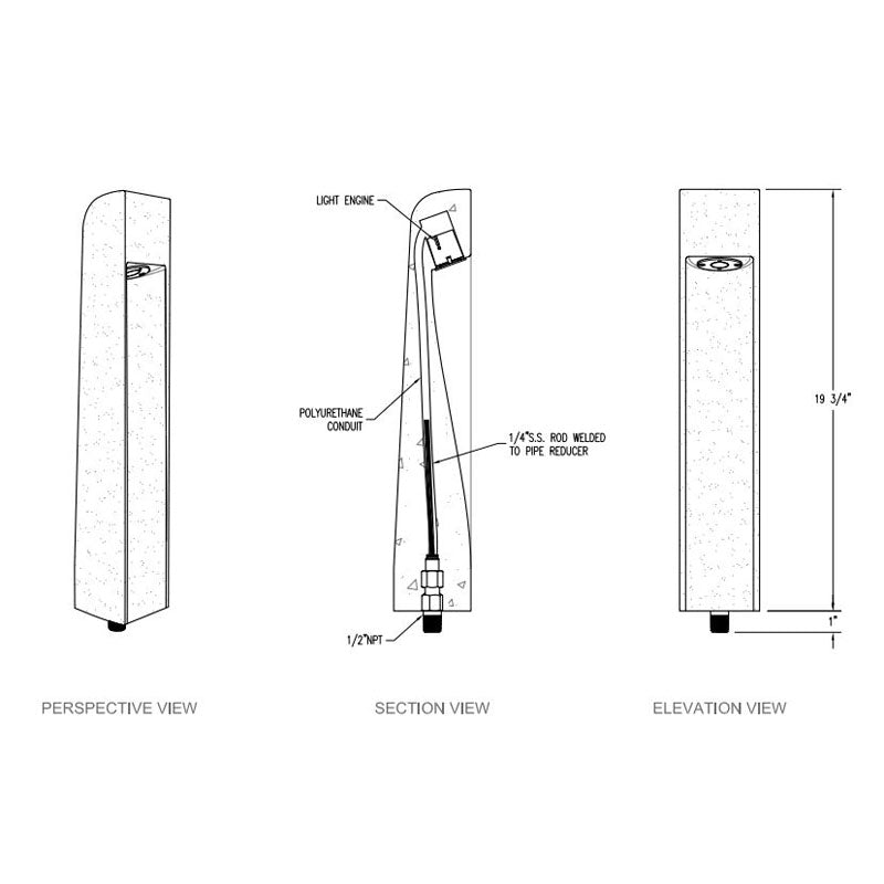 SPJ Lighting SPJ-PCL-B20-SM 2W Path Lights