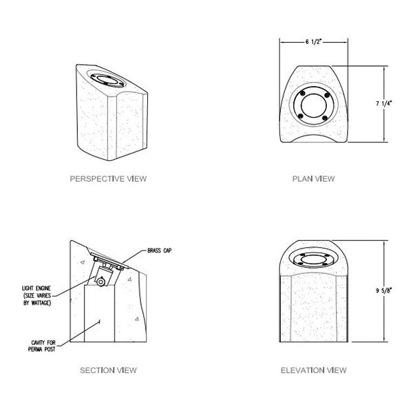 SPJ Lighting SPJ-PCL-UL-B 2W Outdoor In-Ground Lights