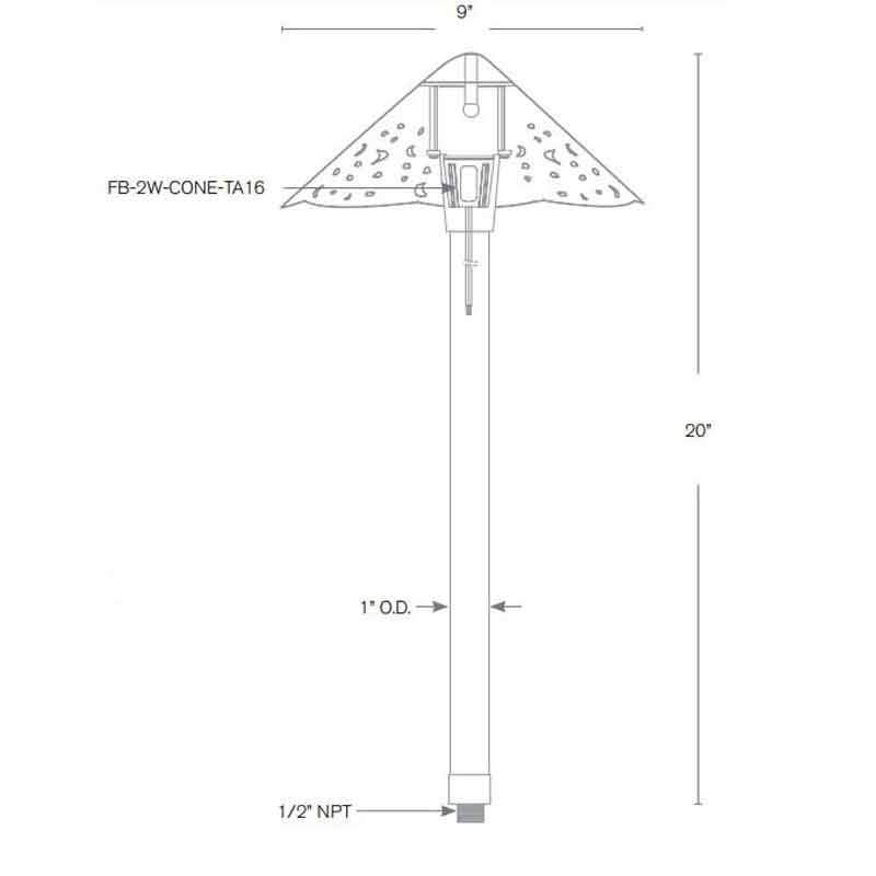 SPJ Lighting SPJ-TK001 2W LED Walkway Light 12V - Seginus Lighting