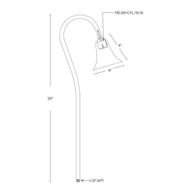 SPJ Lighting SPJ08-04 2W LED Decorative Pathway Light 12V