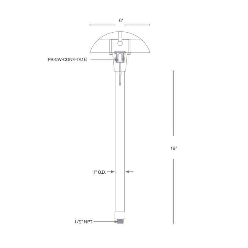 SPJ Lighting SPJ09-05 2W LED Walkway Light 12V