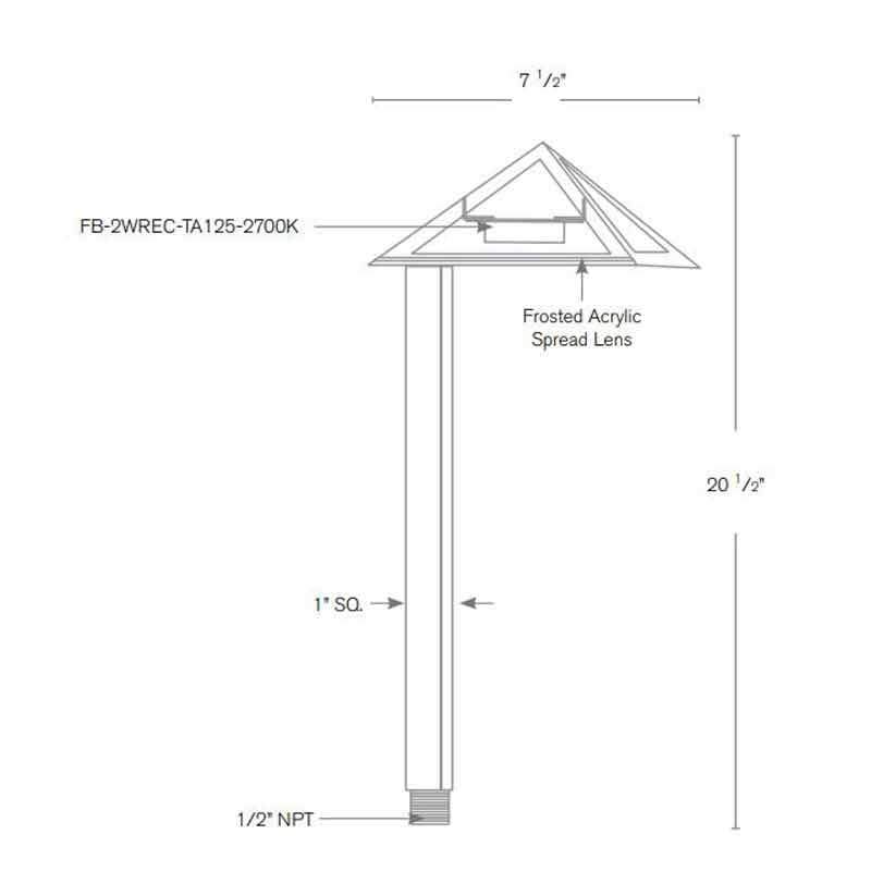 SPJ Lighting SPJ11-04 2W LED Walkway Light 12V