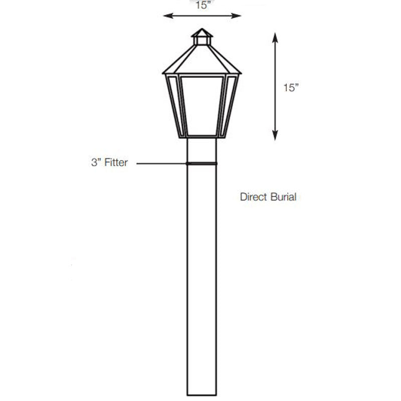 SPJ Lighting SPJ27-05B Post Lantern