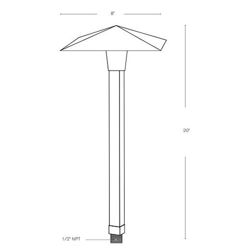 SPJ Lighting SPJ-TE8 3W Contemporary Path Light 8-15V
