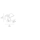 Artemide A005808 Tolomeo Clip Spot Max 100W E26 Aluminum Wall/Ceiling Light - Seginus Lighting