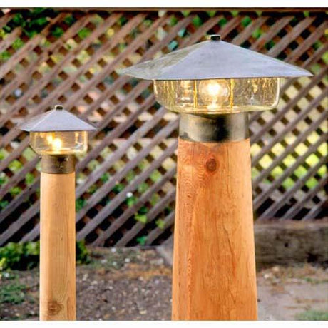 Coe Studios RPES Estate Lamp Tapered Cedar Post - Seginus Lighting