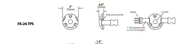 Focus Industries TPS Series Tree Mount 12V Mini Canopy with Polyester Strap