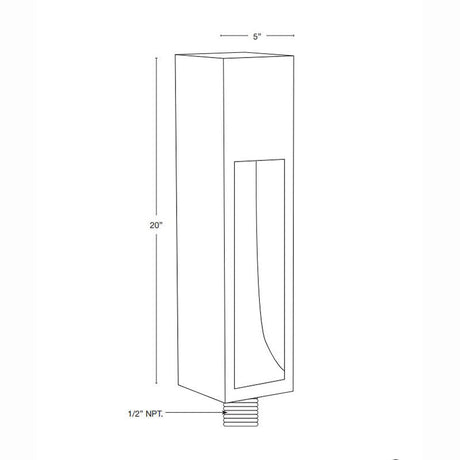 SPJ Lighting SPJ-CC520 Nichia Contemporary Bollard 