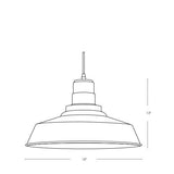 SPJ Lighting SPJ-8118-PM Solid Brass Hanging Light