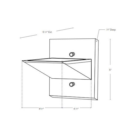 SPJ Lighting SPJ-KH8 2W LED Wall Mount