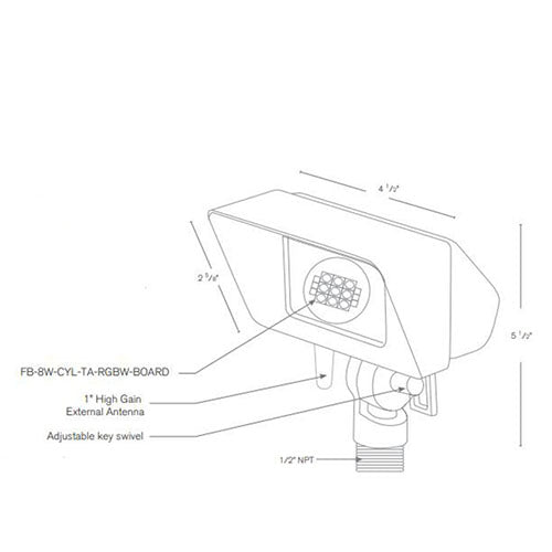 SPJ Lighting SPJ-MWW2-RGBW Wall Washer Additional View 1