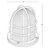 SPJ Lighting SPJ-NS-DM6 Nautical Pier Mount 8W LED RGBW