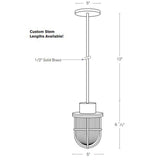 SPJ Lighting SPJ-NS-PM5-ST Nautical Pendant Mount 8W LED RGBW
