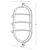 SPJ Lighting SPJ-NS-W91 Nautical Flush Mount 10W LED 120V