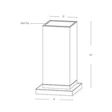SPJ Lighting SPJ-PLO-16 Solid Brass Onyx Patio Light With Battery Option