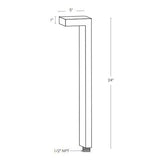 SPJ Lighting SPJ21-24 2W LED Contemporary Path Light