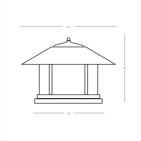 SPJ Lighting SPJ43-05A 8W Round Column Mount