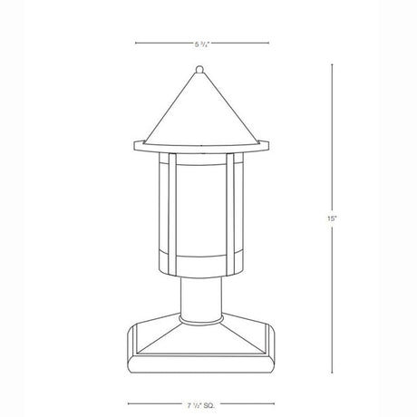 SPJ Lighting SPJ44-01A 8W Column Mount