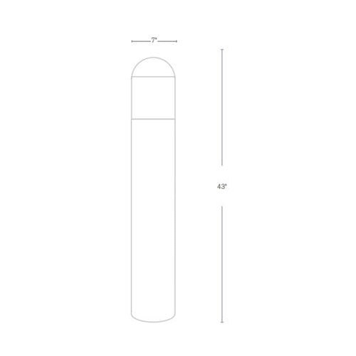 SPJ Lighting SPJ51-03-SS 25W LED Stainless Steel Bollard Light