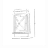 SPJ Lighting SPJ-CC74 Solid Brass Wall Mount
