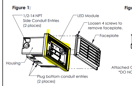 Replacement Front Louver and Lens Assembly for Hadco RSC2 Step Light