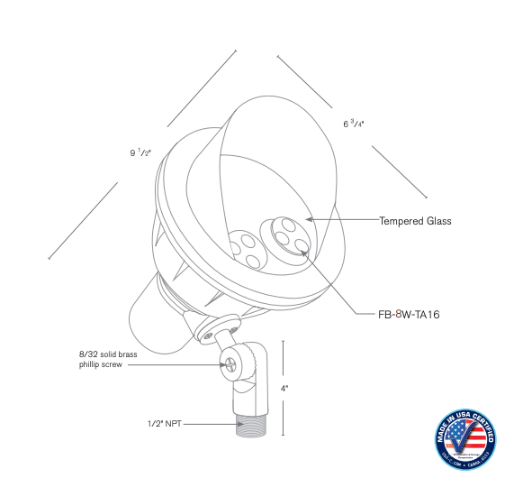 SPJ Lighting SPJ14-16 8W LED Directional Light