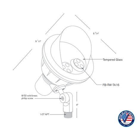 SPJ Lighting SPJ14-16 8W LED Directional Light