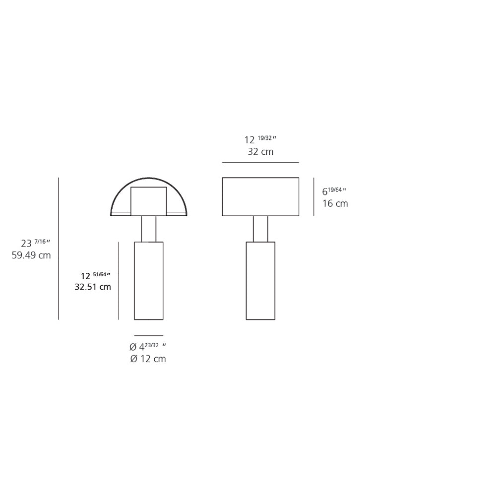 Artemide A000305 Shogun 150W E26 120V Table Light