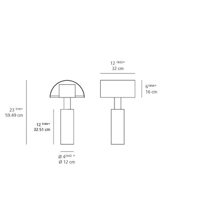 Artemide A000305 Shogun 150W E26 120V Table Light