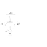 Artemide 0026015A Alfa Max 2X40W E12 Table Light 120V - Seginus Lighting